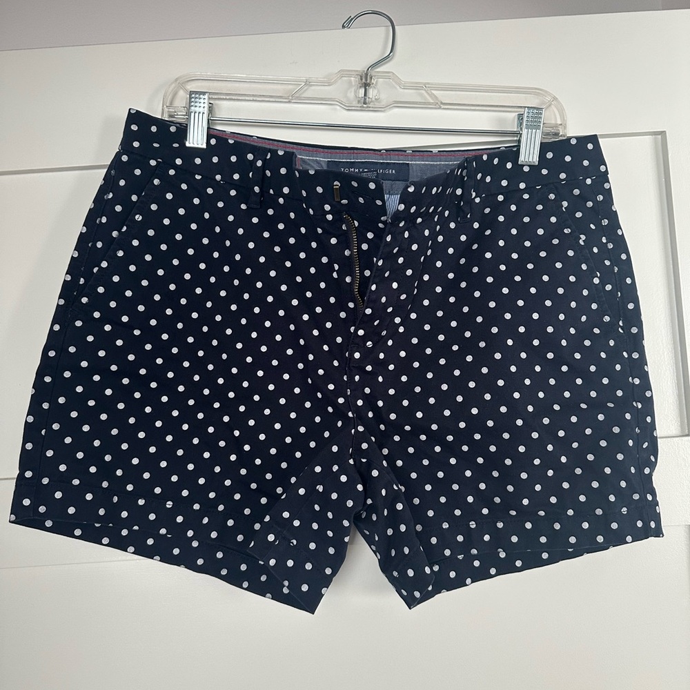 Tommy Hilfiger Navy Blue and White Polka dot Shorts